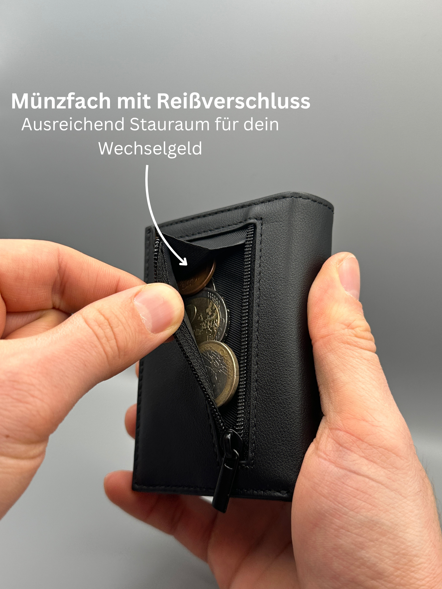 Slimshield - Premium Wallet mit Münzfach